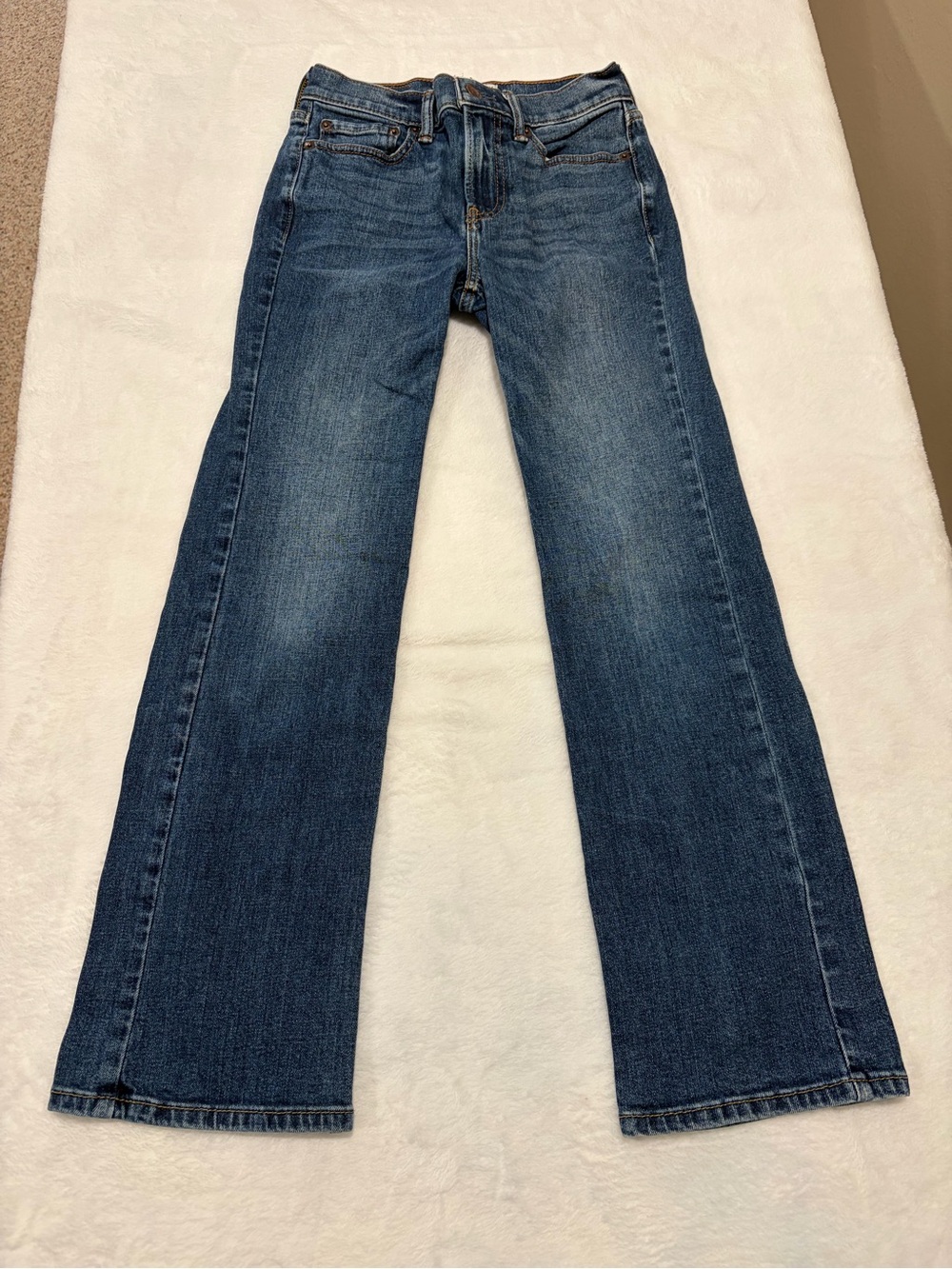 Abercrombie Kids Boys Slim 11/12 Dark Wash Bootcut Denim Jeans